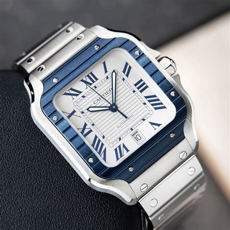 buy cartier santos|cartier santos blue bezel.